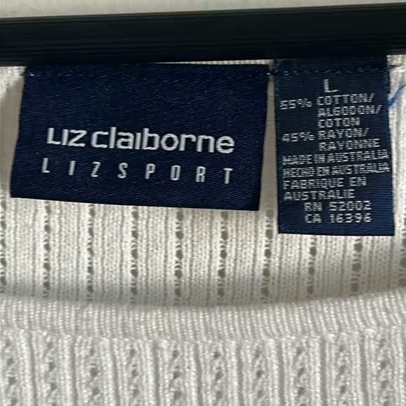 Liz Claiborne Liz Sport Short Sleeve Ribbed Knit  Peplum Lightweight Sweater Top - Picture 5 of 9